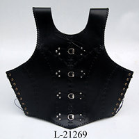 Veste pour hommes, armure corporelle, en cuir