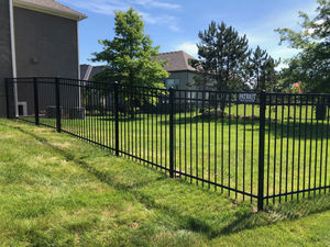 Valla Metálica de Jardín Negra de 6 pies x 8 pies, con Parte Superior Plana, Antioxidante, de Acero Galvanizado, con Precios Directos de Fábrica, Venta al Por Mayor - Product Image 2