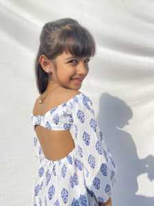 Nouvelle Robe d'Été 2026 pour Femme, Décontractée à Manches Courtes, Motif Floral, avec Nœud – Robes pour Femmes de l'Exportateur Indien - Product Image 4