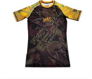 Alta calidad BJJ Rash Guard Slim Fit secado rápido manga larga cuello redondo sublimación impresa para MMA servicio OEM - Product Image 5