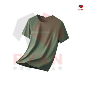 Tela de punto antiarrugas ecológica logotipo personalizado camiseta formal de hombre bordada diseño sólido suave transpirable - Product Image 6