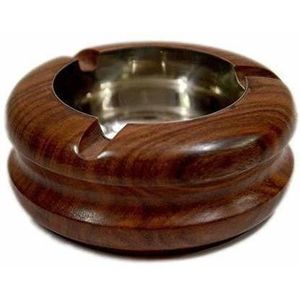 Natural Wood <b>Ashtray</b> Rustic Style Handmade Round Bowl Pipe Holder Smokers Dish Decorative Eco Friendly Decor - Product Image 3