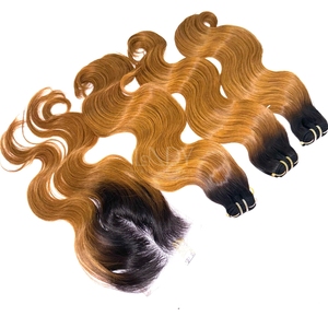 Extensiones de cabello humano vietnamita de color personalizado con ondas corporales de la mejor calidad, paquetes de cabello crudo - Product Image 5