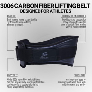 Heavy Duty Reinforced Adjustable Breathable Eco-Friendly Sports Fitness Weightlifting Nylon Lever <b>Belt</b> for Powerlifting Strength - Product Image 6