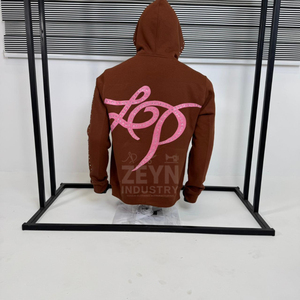Mode Acid Wash Hommes Graphique Lettre écran Imprimé À Capuche Logo Personnalisé Streetwear Coton Hoodies avec patchwork et strass - Product Image 5