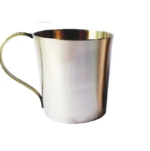 Cốc Moscow Mule Bằng Đồng Và Màu Bạc Cốc Rèn Bằng Thép Không Gỉ Cốc Bia Cocktail