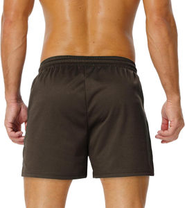 Shorts de sport OEM 100% polyester légers, respirants, pour la salle de sport, la course à pied, l'entraînement physique, motif uni, décontractés - Product Image 2