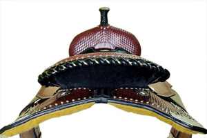 Vente en gros de selles de course de baril en cuir véritable de qualité supérieure faites à la main selles de cheval Western en vrac selles de rodéo approvisionnement direct - Product Image 4