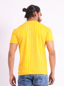 Camiseta de media manga estampada a la moda de algodón 100% de la mejor calidad, ajuste Regular y cuello elástico, comodidad diaria para salidas informales - Product Image 6