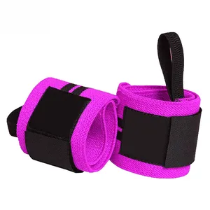 Lila Farbe New Design Wrist Wraps Erhältlich im Großhandels preis Gym Fitness Item Hochwertige Custom Design Wrist Wraps