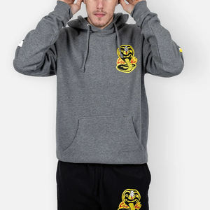 เสื้อฮู้ดดี้ทรงโอเวอร์ไซส์สไตล์วินเทจผ้าฝ้าย 100% สำหรับฤดูหนาว แบบครอป แต่งลายปะติดปัก ลุคทำเก่า ซักฟอก - Product Image 5