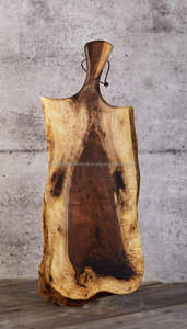 Planche à découper en bois artisanale, planche à fromage, design scandinave Arctic Edge, 20 mm d'épaisseur, écologique, lave-vaisselle, ustensiles de cuisine - Product Image 5