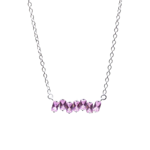 Collar de plata estilo bohemio hecho a mano, joyería de plata de ley 925, amatista, piedras preciosas, collar de tendencia, joyería para mujer, regalo para ella - Product Image 1