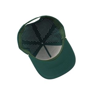 Custom Rubber Logo Breathable Rope Golf Hat with Laser Cut Holes Curved Brim Quick Dry Waterproof <b>Snapback</b> <b>Cap</b> Unisex - Product Image 4