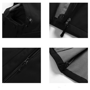 Abrigo de invierno acolchado Chaqueta de concha suave Outdoor Ventures Mujeres Packable Ligero Cremallera completa Chaqueta de concha suave Transpirable - Product Image 6