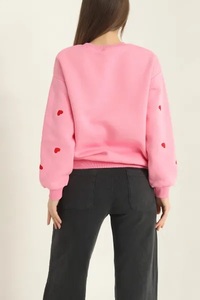 Sudadera elegante para mujer, jersey con hombros caídos, sudadera para mujer en diferentes estilos, sudadera con logotipo personalizado para mujer - Product Image 3