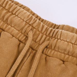 <b>Sweat</b> <b>Pants</b> <b>Men</b> Straight Leg Stacked Baggy Sweatpants Embroidery French Terry Cotton <b>Pants</b> - Product Image 2