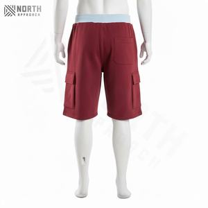 Shorts cargo décontractés pour hommes en coton d'été Motif uni Multi-poches Streetwear 100% coton Pantalon court pour hommes Shorts d'été pour hommes - Product Image 5