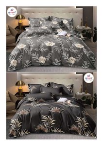 Juego de Funda Nórdica Reversible Ajmera de 6 Piezas, Estampado Floral, Poliéster y Algodón, Colección de Ropa de Cama de Lujo Ligero para Todas las Estaciones - Product Image 3
