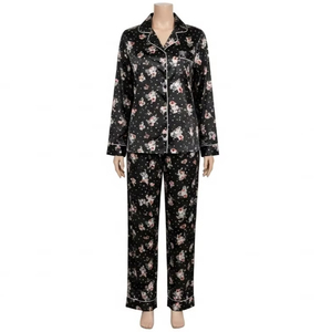 Ropa de Dormir de Satén Transpirable con Estampado Digital, Ropa de Dormir Ligera y Suave, Ropa de Estar Cómoda para Mujer, Servicio de Diseño Personalizado - Product Image 5