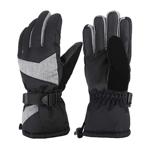 Gants d'hiver personnalisés en gros, compatibles écran tactile, chauds pour le froid, en cuir, pour snowboard et ski, imperméables et coupe-vent - Product Image 4