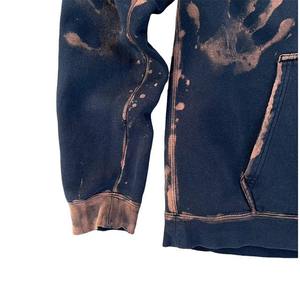 2024 recién llegados moda ácido lavado cremallera Sudadera con capucha pantalones de chándal acampanados conjunto Streetwear Jogger Distress 100% algodón invierno - Product Image 3