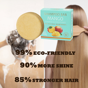 Shampooing Solide Hydratant et Nourrissant à la Mangue 60g Marque Blanche Écologique Végétalien Ingrédients Naturels Fabriqué en UE Pour Tous Types de Cheveux - Product Image 3