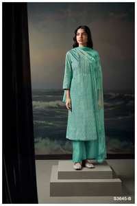 Catalogue complet de Salwar Kameez brodé imprimé en coton de qualité supérieure pour vêtements de fête disponible au tarif de gros vêtements pakistanais indiens - Product Image 2