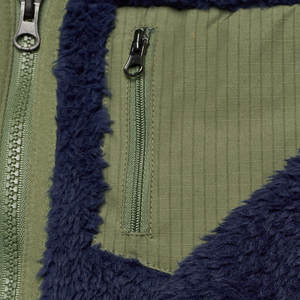 Veste polaire douce coupe-vent avec fermeture éclair complète à col montant pour hommes en vente - Product Image 4