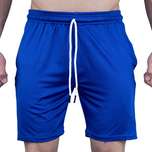กางเกงขาสั้นกีฬาน้ำหนักเบาแบบตาข่ายมีกระเป๋าสองด้านสไตล์ลำลองสำหรับการฝึกบาสเก็ตบอลและการสวมใส่ที่บ้าน - Product Image 1