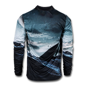 Vêtements de pêche pour hommes, maillot de pêche personnalisé imprimé par sublimation, chemises de pêche UPF50, concevez votre propre protection UV personnalisée - Product Image 4