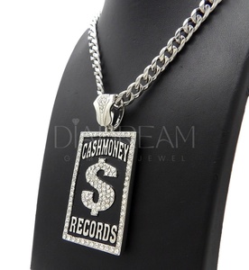 Chaîne de Moissanite cubaine la plus vendue Collier Hip Hop en argent sterling 925 avec pendentif en argent comptant pour fiançailles ou fête - Product Image 5