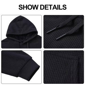 Sweat-shirts à capuche pour hommes sur mesure, grande taille, poids lourd, 100% coton, vintage, délavé à l'acide, usé - Product Image 5