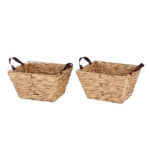 King Craft Viet Water <b>Hyacinth</b> Rectangular Storage Box Wicker <b>Basket</b> Organizer Storage Box Utility Cabinet <b>Basket</b> - Product Image 1