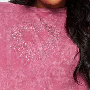 Camisetas de ajuste holgado de mujer de la mejor calidad para camisetas de verano de color personalizado de alta calidad hechas en Pakistán - Product Image 5