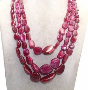 Pépites de pierres précieuses de rubis naturel perles de culbutage perles de pierres précieuses inégales pour la vente en gros - Product Image 3