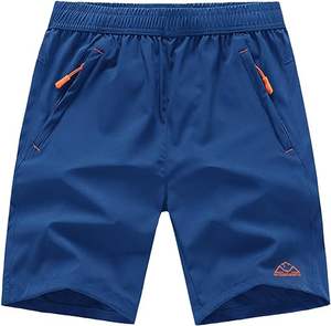 Pantalones Cortos Deportivos para Hombre de Secado Rápido, Multicolores, para Exteriores, con Cintura Elástica, Forro de Malla y Bolsillos con Doble Cremallera - Product Image 5