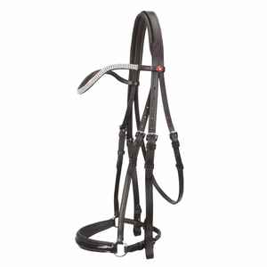 Les fabricants vendent la bride de cheval en cuir véritable en gros conception personnalisée de haute qualité bride de cheval en cuir véritable - Product Image 6