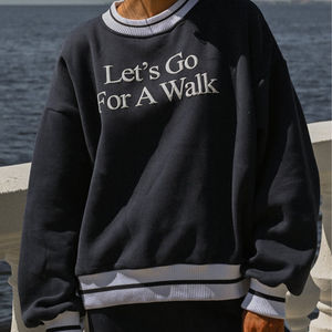 Sweat-shirt surdimensionné personnalisé pour femme, col montant, en molleton 100 % coton doux et écologique, idéal pour l'automne - Product Image 1