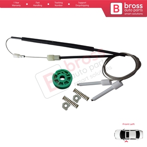 BWR5041 Kit de reparación de regulador de ventana delantera izquierda para A6 C4 4A 1994-1998 100 4A 4/5 puerta 4A0837461 Bross piezas de automóvil fabricadas en Turquía - Product Image 2
