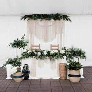 Large Bohemian Curtain for Wedding <b>Wall</b> <b>Decorations</b> Elegant Hanging Backdrop - Product Image 1