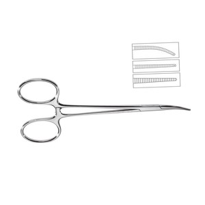 Halsted, los instrumentos quirúrgicos más vendidos de 12,5 cm, fórceps de acero inoxidable de alta calidad, instrumento médico de diseño curvo recto - Product Image 3