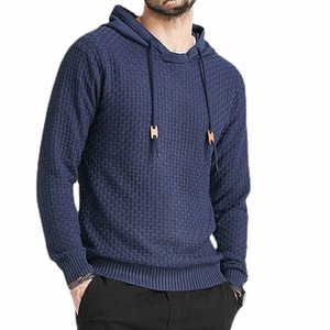 Sudadera de algodón 100% para hombre con capucha y bolsillo Sudadera de punto transpirable Diseño de estampado tejido de alta calidad en venta - Product Image 4