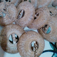 Lampes suspendues en rotin naturel rustique chinois, fabriquées à la main, écologiques, pour la décoration intérieure de la chambre à coucher, du salon, de la salle à manger