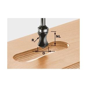 Fraise à rainurer Festool HW S8 R16/NL32 à pointe en carbure - Product Image 1