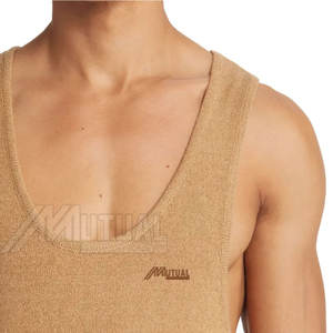 Slim Fit Men Tank Top Cotton Stretch <b>Undershirt</b> For Gym Workout Or Daily Casual Wear Use For Sale - Product Image 4