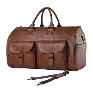 กระเป๋าดัฟเฟิลหนังวัวแท้ความจุขนาดใหญ่สำหรับผู้ชาย/ผู้หญิงแบบลำลองสำหรับเดินทางวันหยุดสุดสัปดาห์กระเป๋าสะพายไหล่สีดำนุ่ม - Product Image 6