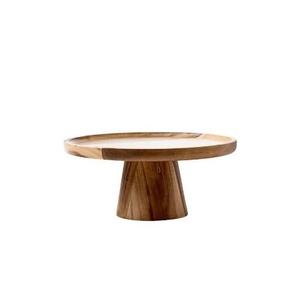 Présentoir à gâteaux en bois le mieux noté avec des détails sculptés élégants conçus pour les présentations de gâteaux ou de desserts de luxe - Product Image 1