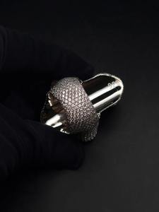 Iced Baguette Croix Bague Hip Hop Déclaration Bijoux En Argent Passe Diamant Test-Montre/Bague Cadeau - Product Image 6