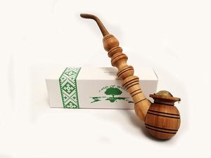 Pipe à fumer en bois artisanale pour usage quotidien, pipe à tabac en bois faite à la main avec grain naturel à prix avantageux - Product Image 2